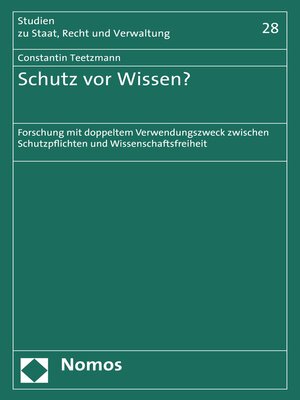 cover image of Schutz vor Wissen?